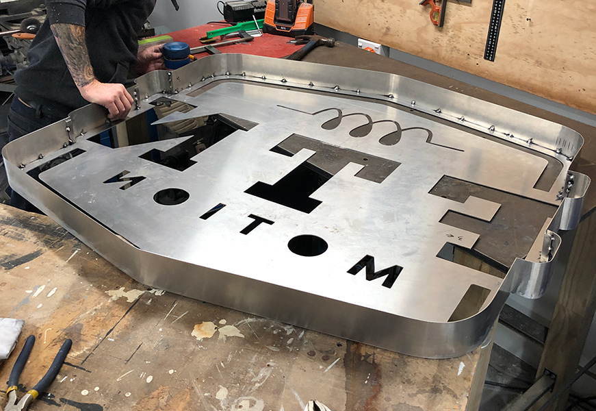 FTN Motion sign aluminium fabrication