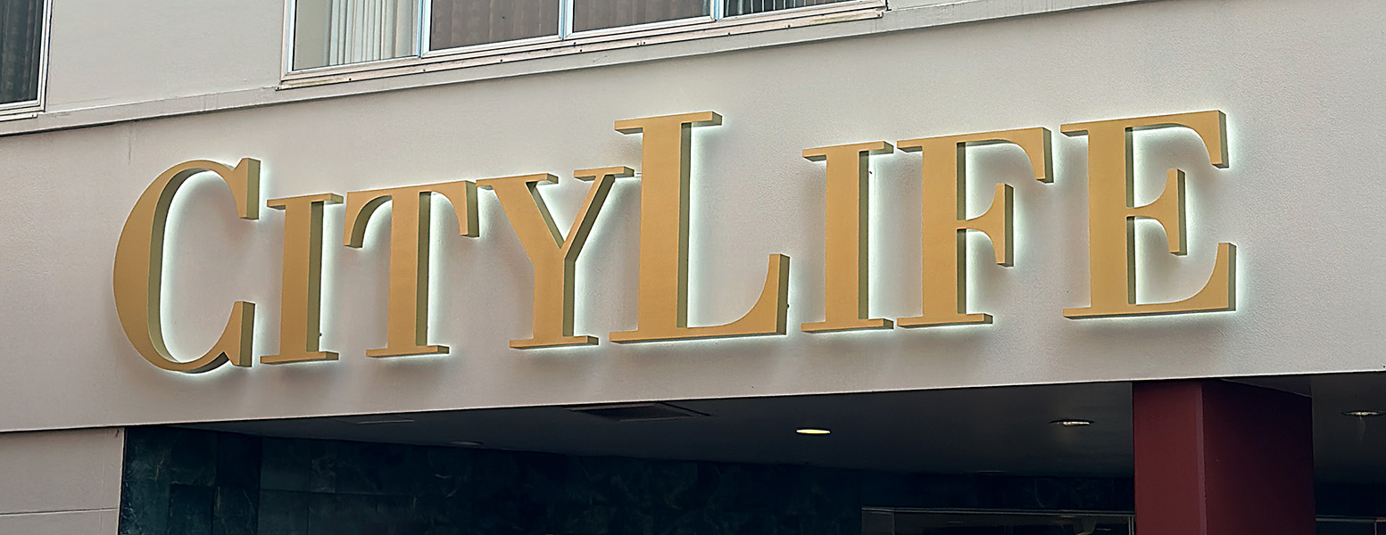 City Life Hotel Logo Sign